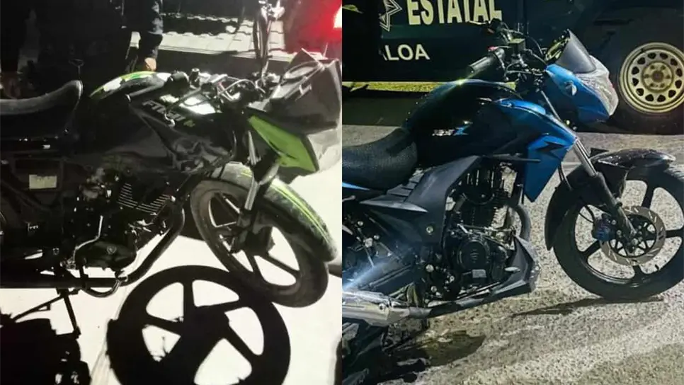 Dos motos robadas fueron recuperadas por Grupo Élite de la PEP en Culiacán