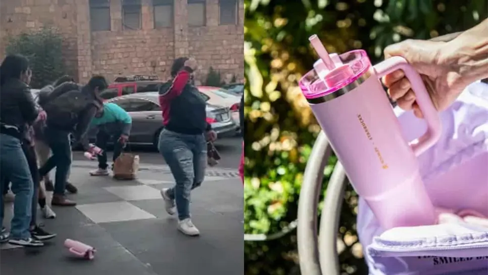 Por un termo de Starbucks, mujeres se agarran a golpes | VIDEO
