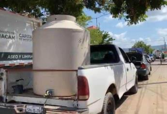 ¿Qué comunidades de Culiacán ya reciben agua en pipas tras la intensa sequía?