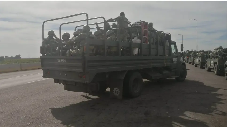 Llegan 300 efectivos del Ejército para reforzar la seguridad en Sinaloa. | FOTO: Luz Noticias.