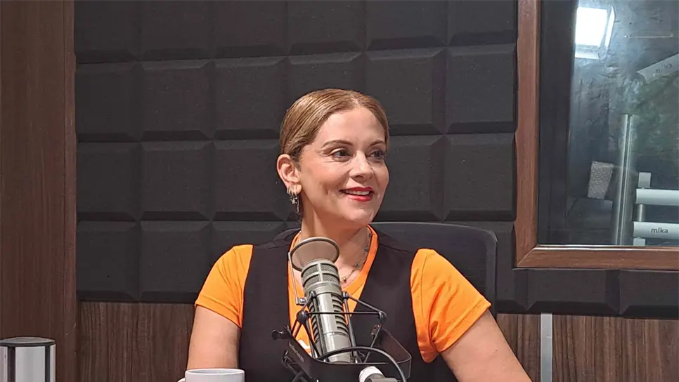 Fernanda Rivera en el estudio de Luz Noticias. FOTO: Luz Noticias