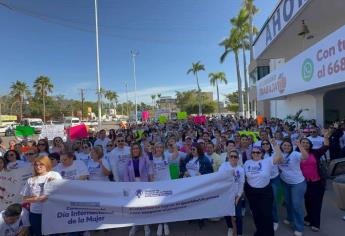 Mujeres marchan este 8M en Los Mochis por la igualdad de género y el respeto a los derechos de las mujeres