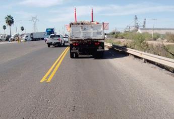 Instalarán barreras metálicas en la «Carretera de la Muerte» en Los Mochis; buscan evitar canalazos