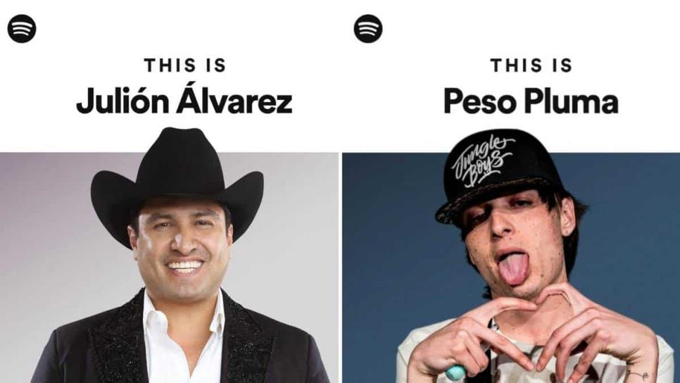 Julión desplaza a Peso Pluma en el top 10 de los más escuchado en Spotify