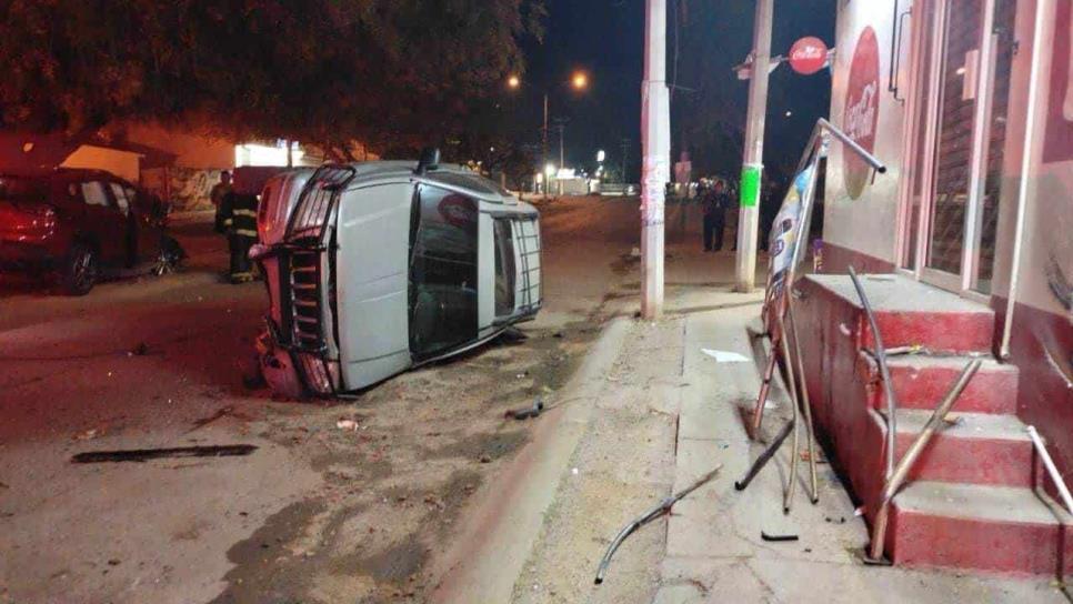 Accidente vial en fraccionamiento Santa Teresa deja cuantiosos daños materiales