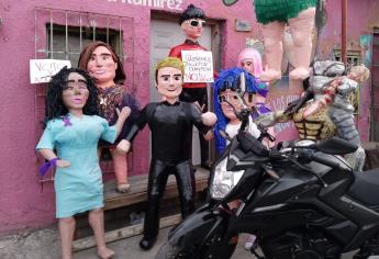 Piñatería Ramírez lo hace de nuevo: crean piñata de motociclista agredido por feministas