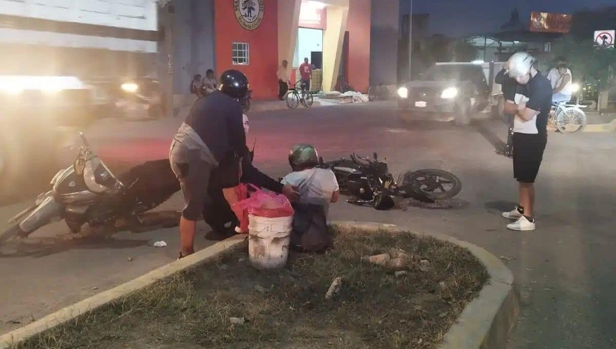 Solo un motociclista fue trasladado al hospital. FOTO: Cortesía