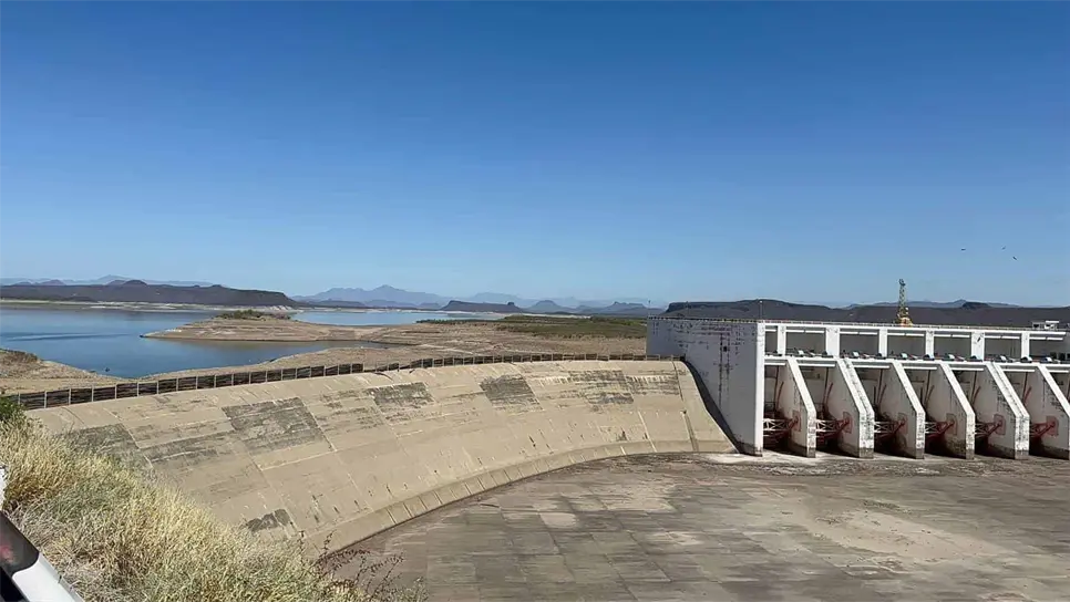 Así lucen las presas en Sinaloa. | FOTO: Luz Noticias.