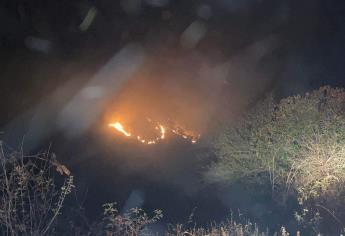 Incendio de maleza pone en riesgo a los habitantes de Copala, Concordia