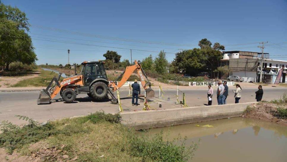 ASE investiga «sobre pago» en construcción de puente en la colonia Buenavista en Los Mochis