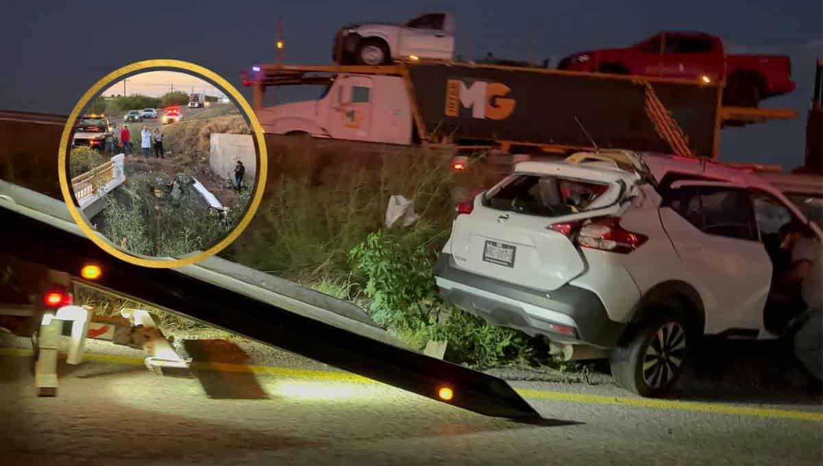 La unidad donde viajaban las víctimas.