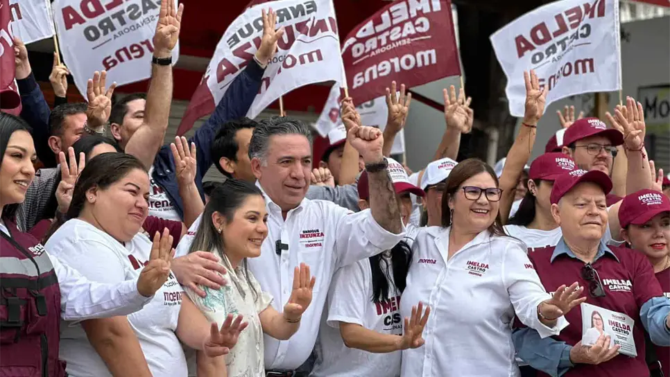 Enrique Inzunza e Imelda Castro buscan el Senado. FOTO: Cortesía
