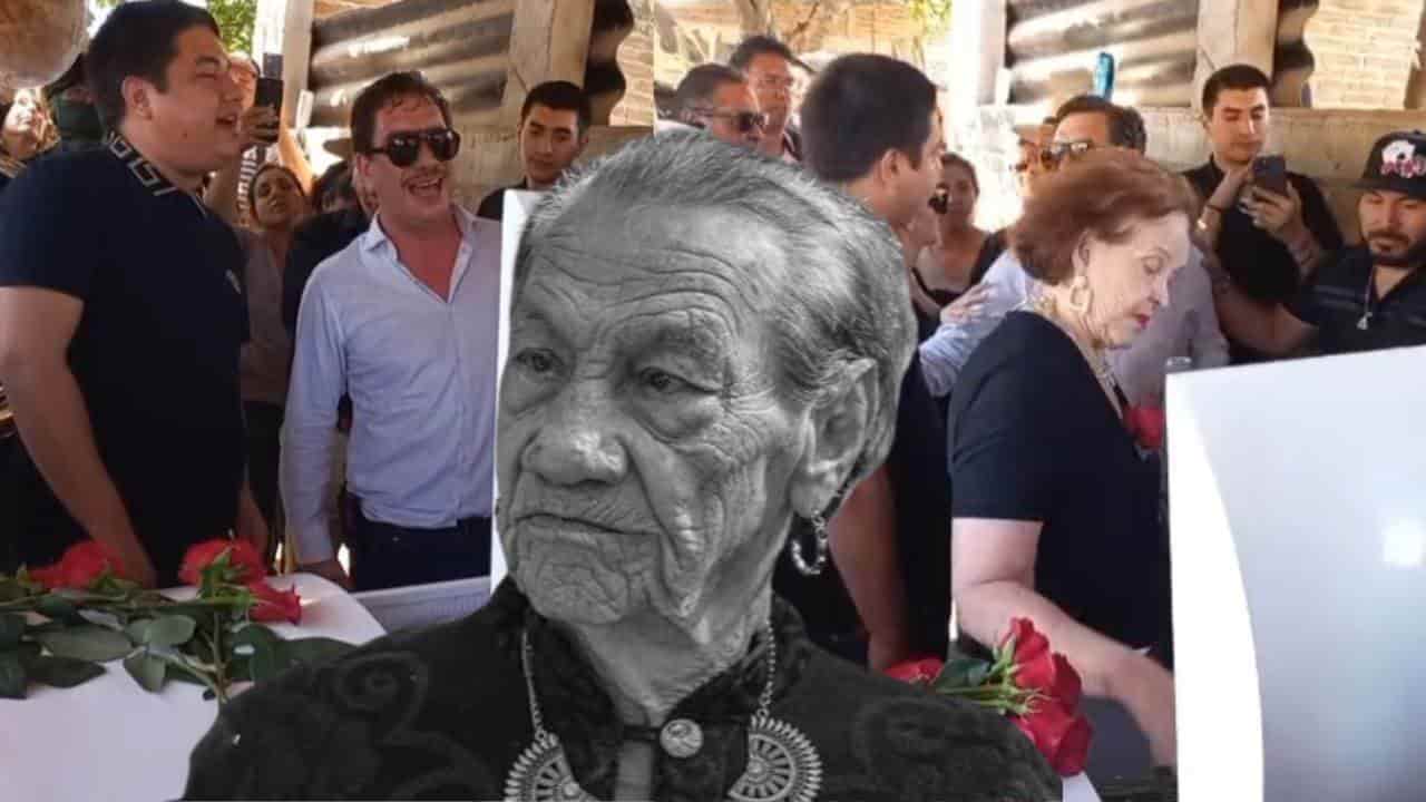 Usuarios aseguran escuchar una psicofonía de La Gilbertona durante su sepelio en panteón El Pozo, en Imala, Culiacán. FOTO: Luz Noticias,