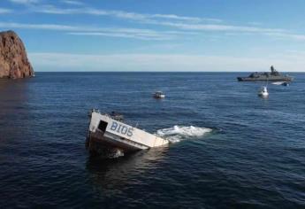 Hunden barco en Sonora para crear arrecife artificial; serán 14 hundimientos