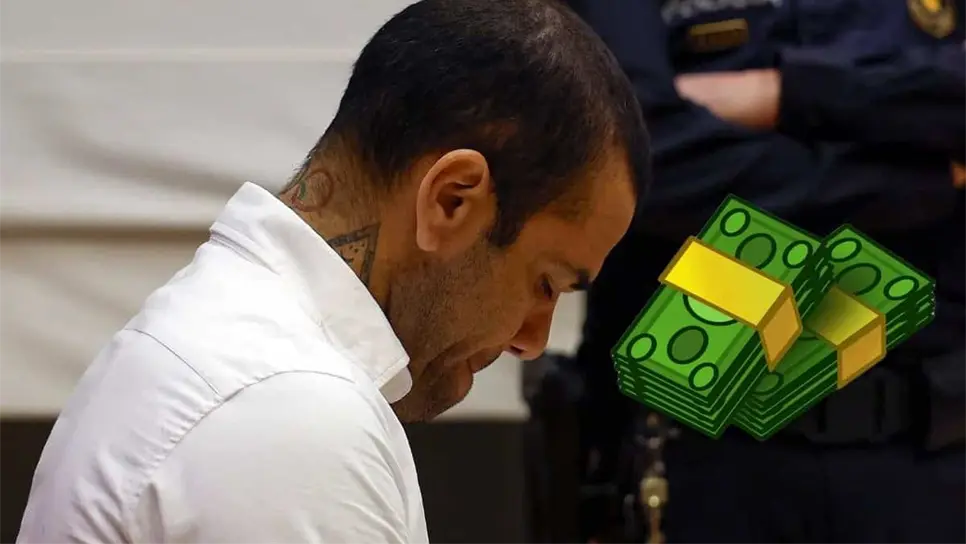 Dani Alves fue condenado a 4 años y medio de prisión. FOTO: Internet