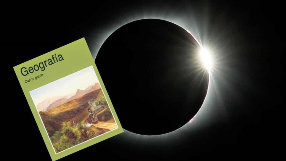 Antiguo libro de la SEP anunció el eclipse solar de este 8 de abril del 2024