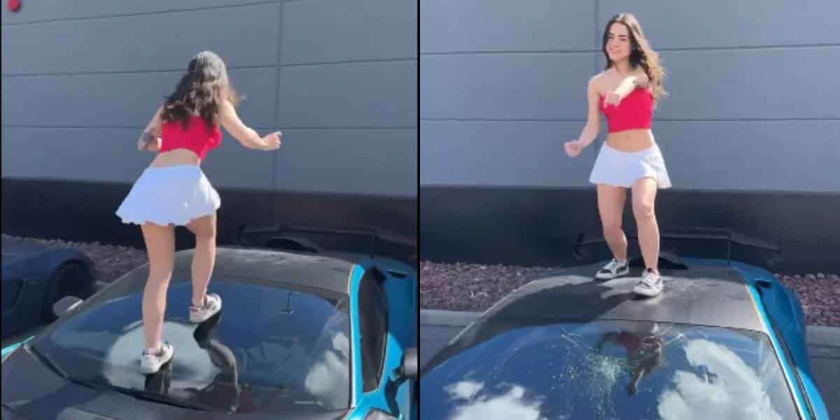 FOTO: Influencer destruye carro de lujo.
