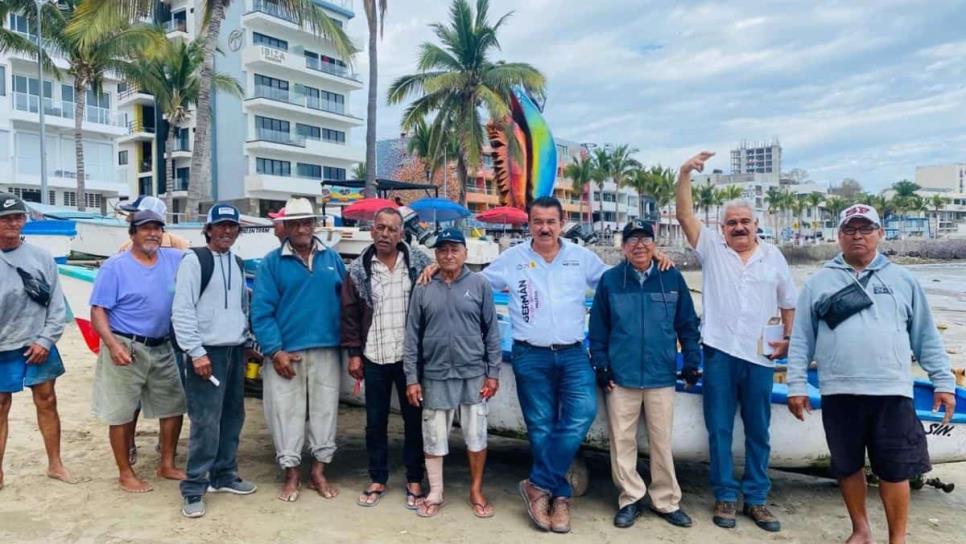 Germán Escobar quiere rescatar el sector pesquero en Sinaloa con programas sociales