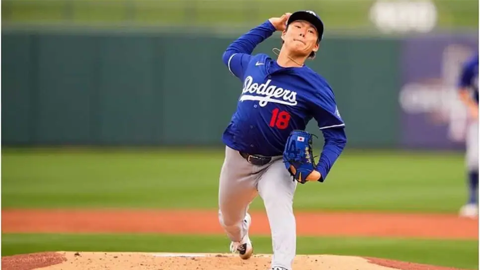 Esta es la primera temporada de Yamamoto con los Dodgers. FOTO: Internet