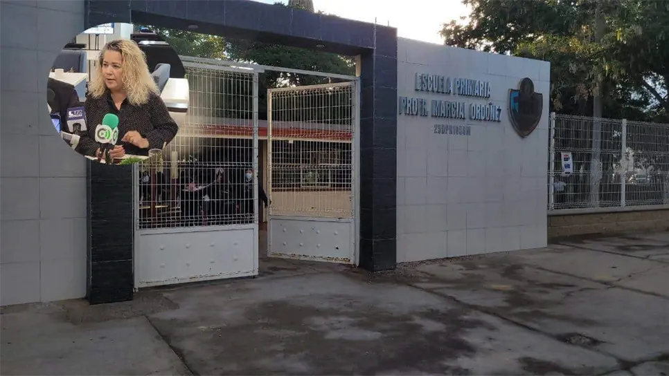 Directora de primaria de Los Mochis «corre» a visitadora de Derechos Humanos. | FOTO: Luz Noticias.