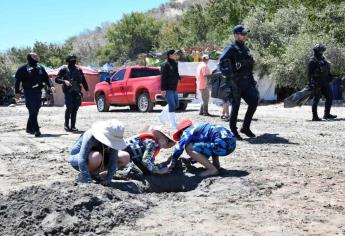 Policías y Protección Civil recorren las playas de Angostura; buscan prevenir accidentes