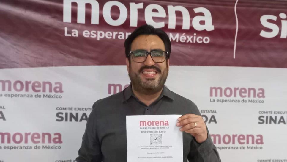 Juan de Dios Gámez Mendívil se registra como aspirante a la alcaldía de Culiacán en Morena