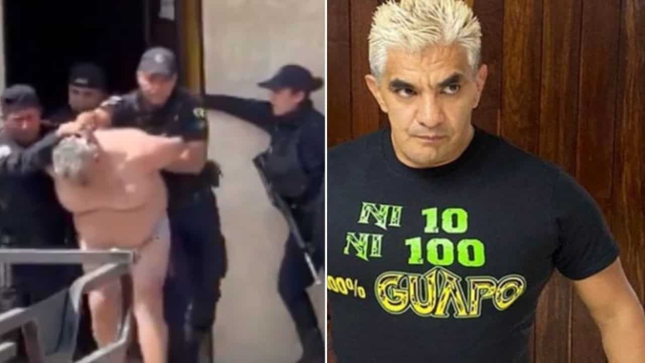 Detienen a «Shocker» por hacer destrozos en un hotel de Oaxaca. | FOTO: Twitter.