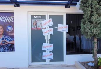 Clausuran oficinas del PAN en Ahome por presunta imposición de candidatos 