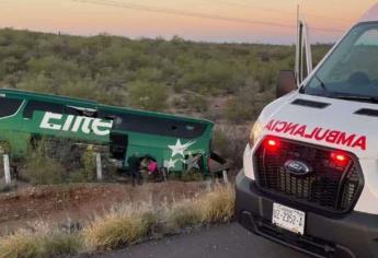 Se accidenta autobús con 20 pasajeros en el norte de Sonora