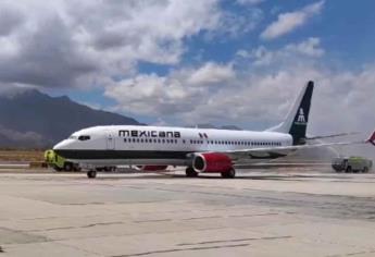 Así llega el primer vuelo de Mexicana a Los Cabos | VIDEO