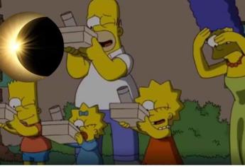 Eclipse solar: ¿qué pasará el 8 de abril? «Los Simpson» y sus predicciones