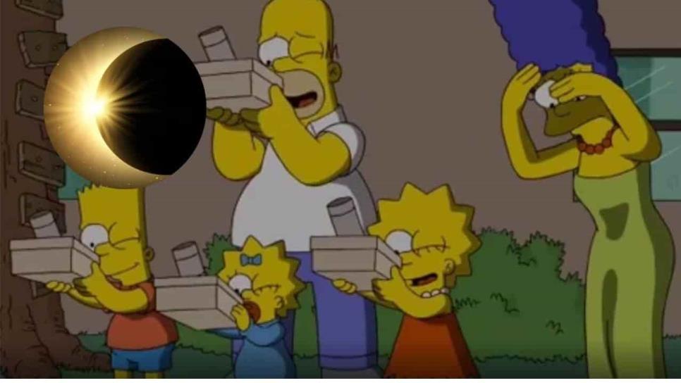 Eclipse solar: ¿qué pasará el 8 de abril? «Los Simpson» y sus predicciones