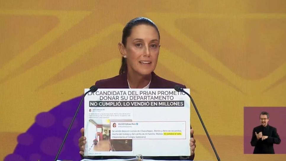 «Cómo creerle a una mentirosa» Claudia Sheinbaum expone a Xóchitl Gálvez en debate del INE