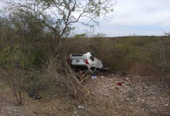 Un vecino de Culiacán terminó volcado por la Maxipista en la región de La Cruz