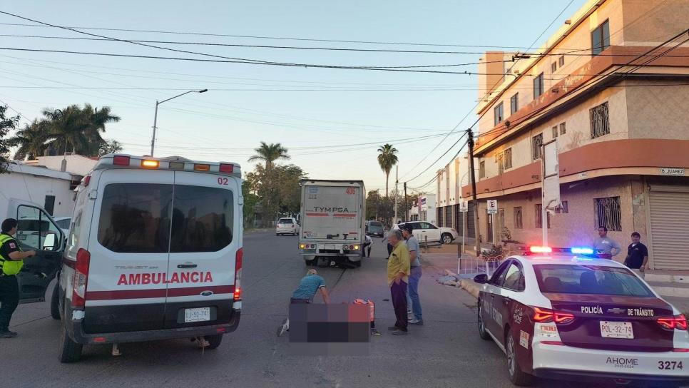 Muere vecino de Chihuahua embestido en su moto en Los Mochis 