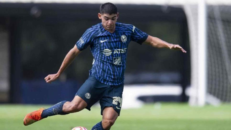 Dagoberto Espinoza, el joven de Guamúchil que debuta con América en la Liga MX