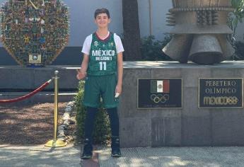 Joven mochitense representará a México en torneo de basquetbol en Francia