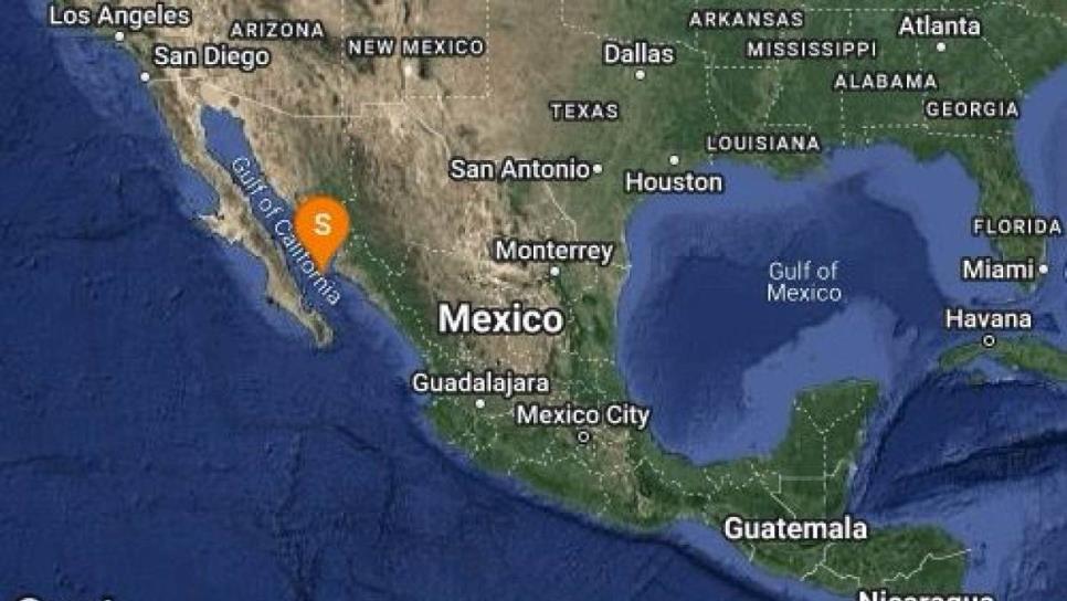 Sismo de 4.1 grados sacude el norte de Sinaloa 