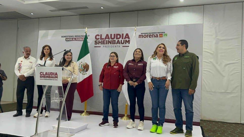 «Juntos pero no revueltos», candidatos al senado no se saludan en visita de Claudia Sheinbaum