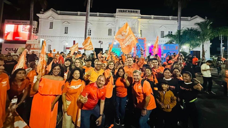 Sandra Martos inicia campaña por la alcaldía de Culiacán por Movimiento Ciudadano, frente al Ayuntamiento