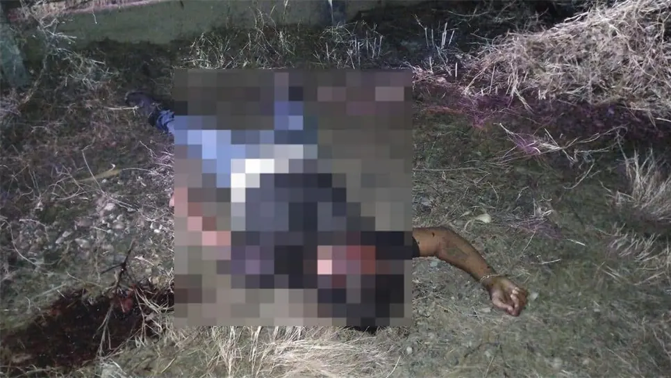 El ejecutado de momento no ha sido identificado. FOTO: Cortesía