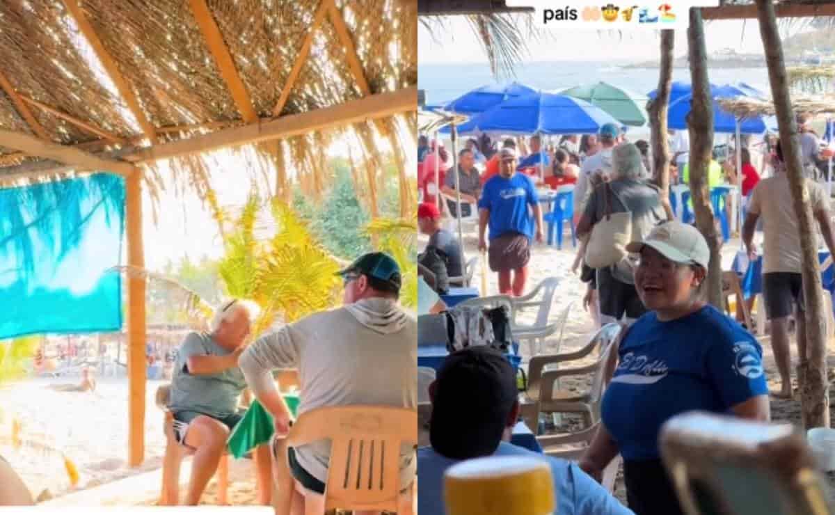 Extranjeros huyen del lugar al escuchar música de banda en Mazatlán | VIDEO