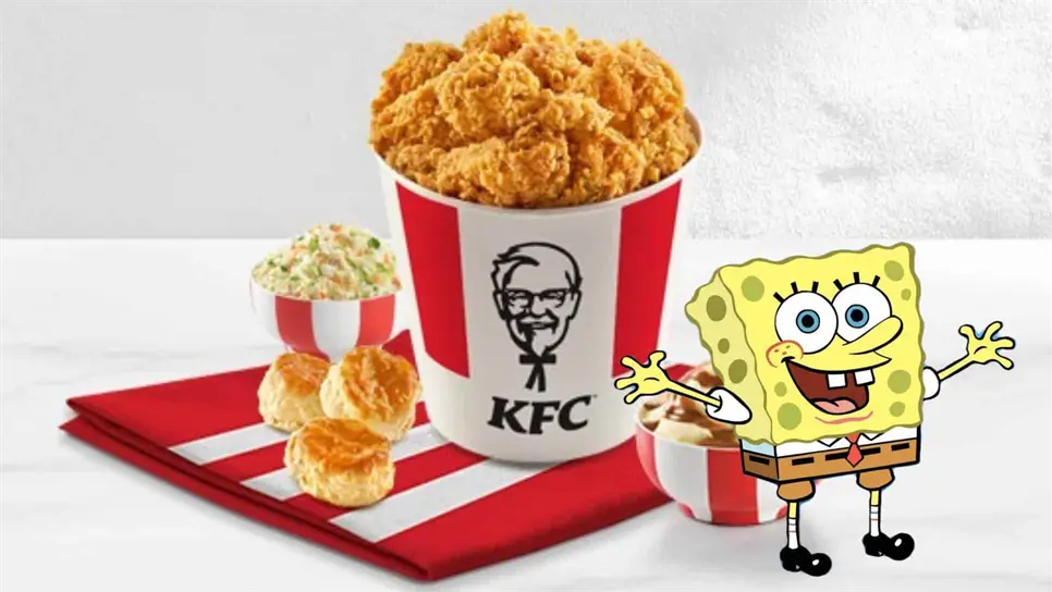 FOTO: Bob Esponja en KFC.