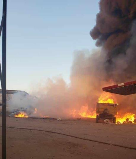 Se incendian casas, un empaque agrícola y hasta una gasera en Charay, El Fuerte