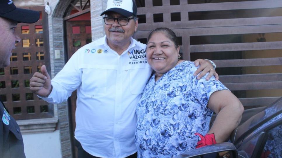 «Mingo», Vázquez va por 80 mil votos en Ahome 