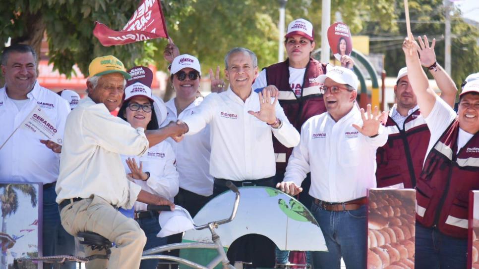 Gerardo Vargas se compromete a llevar más pavimentación a la zona rural