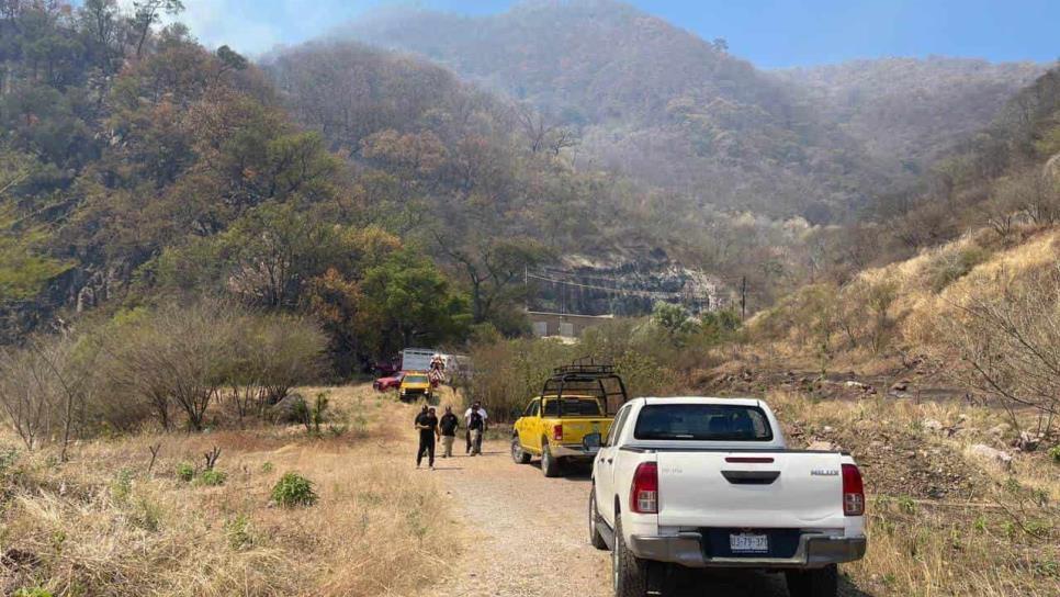 Se registra incendio forestal en la Sierra de Concordia; hay una persona sin vida y un herido