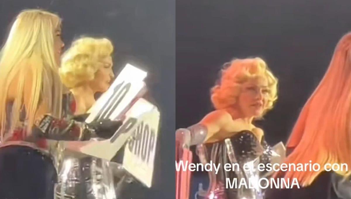 Madonna «regaña» a Wendy Guevara en pleno show; la influencer no le hacía caso a la reina de pop | VIDEO 