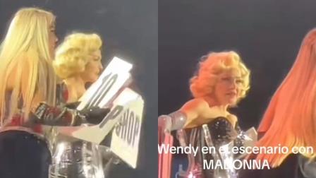 Madonna «regaña» a Wendy Guevara en pleno show; la influencer no le hacía caso a la reina de pop | VIDEO 