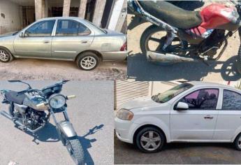 Autoridades aseguran 8 vehículos con reporte de robo en Culiacán